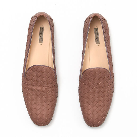 Bottega Veneta Intrecciato Deco Rose Smoking Loafers - Size 40 EU (10 US) - Picture 5 of 8